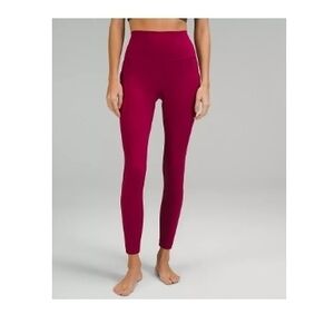 Lululemon Align High-Rise Pant With Pockets 25" Size 12 in Pomegranate